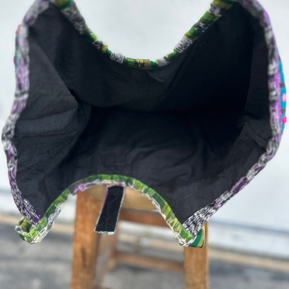 Guatemalan repurpose Huipil tote bag